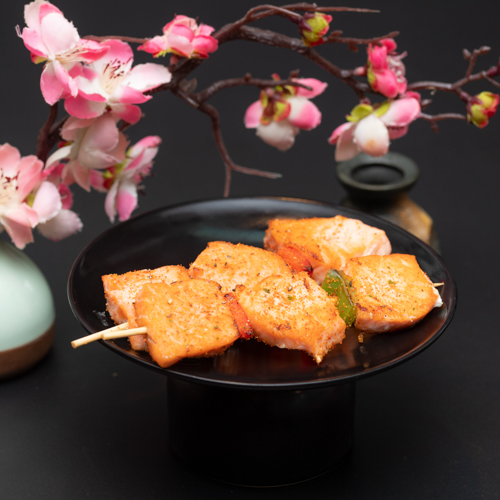 Saumon yakitori